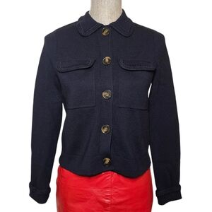 Sezane Betty Cardigan in Navy - Women's XXS